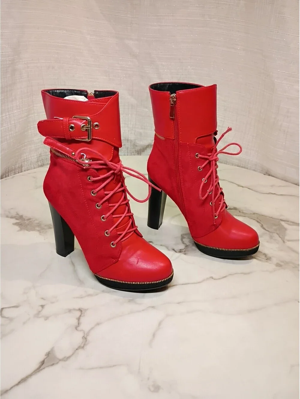 Atlalina High Heel Boots Size 8 BD6533